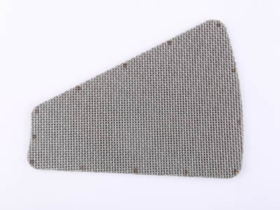 Sector shape perforated metal sintered filter disc